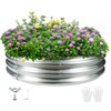 4FT Diameter Camp Fire Ring Pit, Large Round Galvanized Steel