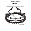 CrystalTears Black Obsidian Crystal Bracelet for Women Healing Crystal Gemstone