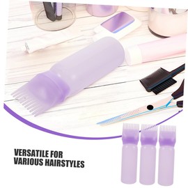 WOONEKY 6pcs Hair Dye Bottle Hair Color Bottle Applicator Hair Oil Container Scalp Applicator Comb Oil Comb Applicator Oil Applicator Bottle Root Applicator Bottle Hair Oil Applicator
