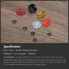 5 Pack Shutter Release Button,Pure Copper Knurled Concave Surface Camera