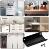 Cjueiom 6 Pack Concealed Kitchen Cupboard Handles 128mm Hole Center