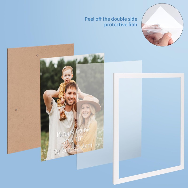WIFTREY 8x10 Picture Frame Set of 18, Multi Photo Frames