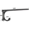 ChasBete Rustic Shelf Brackets & Supports, Black Shelf Bracket with