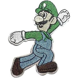 Mario Game Luigi Character 3 Inches Tall Embroidered Patch