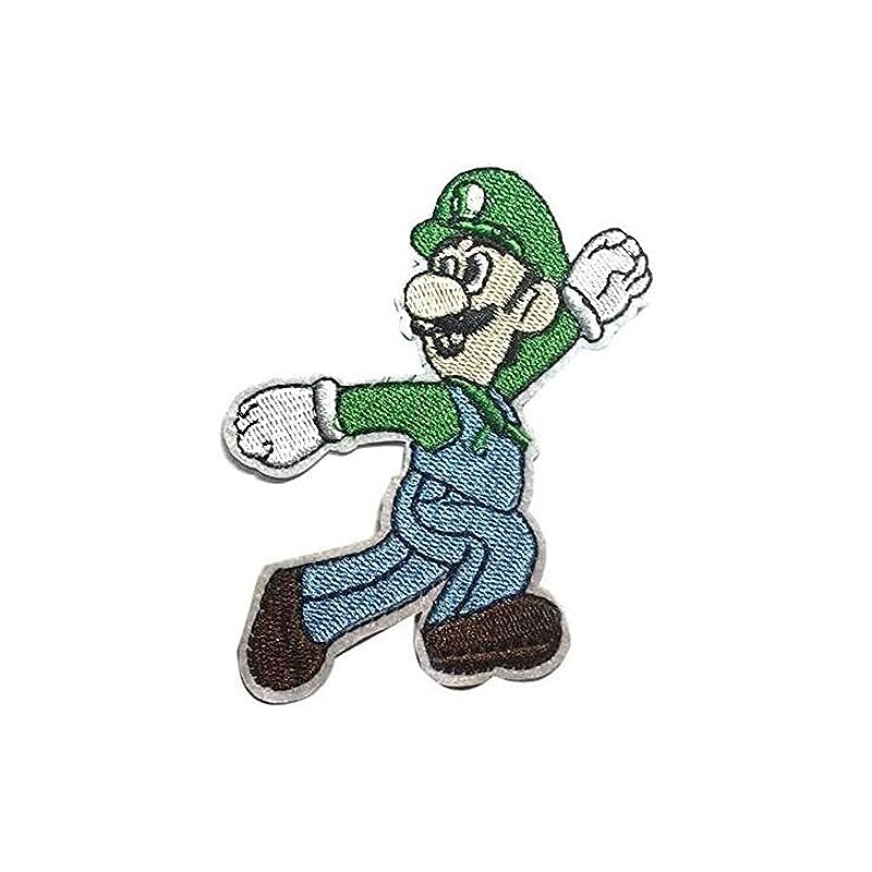 Mario Game Luigi Character 3 Inches Tall Embroidered Patch