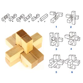 Gracelaza Puzzle Games Set, Wooden Toy, 3D Puzzle, Puzzle Game, Wooden Puzzle, Ideal Mind Toy and Gift for Boys and Girls