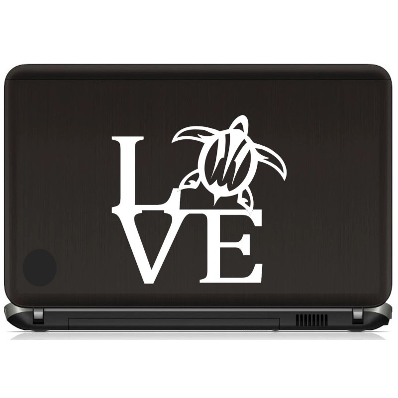 Bluegrass Decals Sea Turtle Decal LOVE Sticker for Car Window