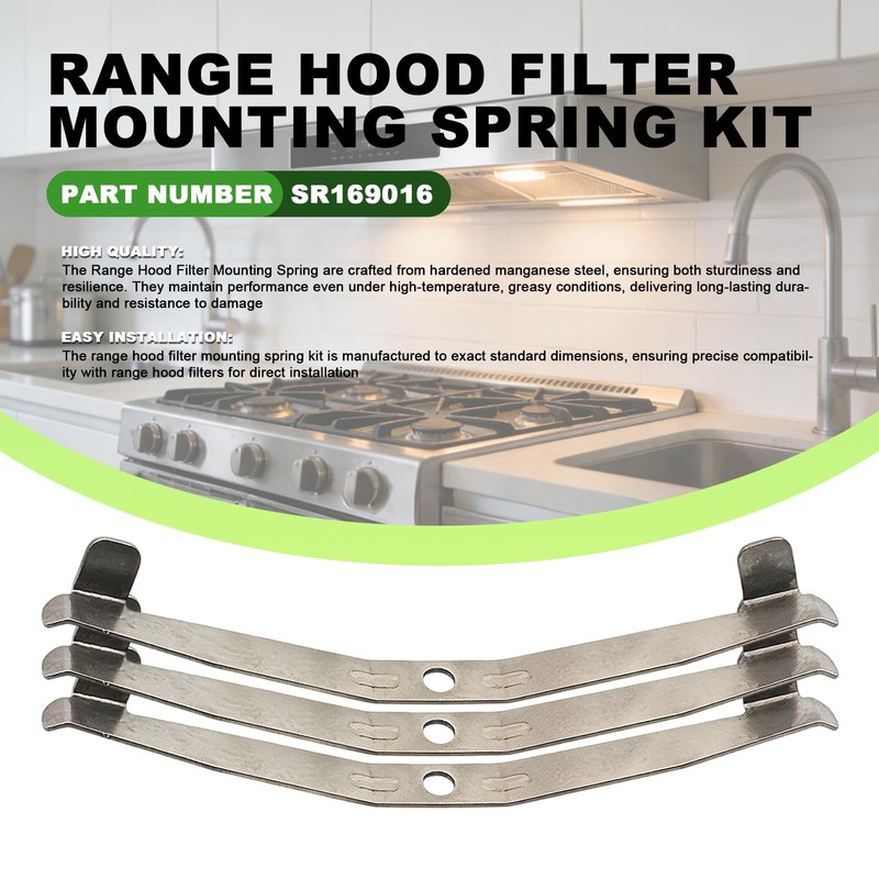 SR169016 Range Hood Filter Mounting Spring Kit Fit for Broan