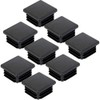 8 Pack 2 Inch Square Plastic Plugs,Hydanle Insert End Caps
