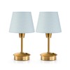 UMEXUS 2 Pack Small Cordless Table Lamp, 5200mAh Battery Operated