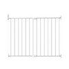 Adjustable Pet Safety Swing Gate, Hardware-Mounted Metal Gate for Stairs