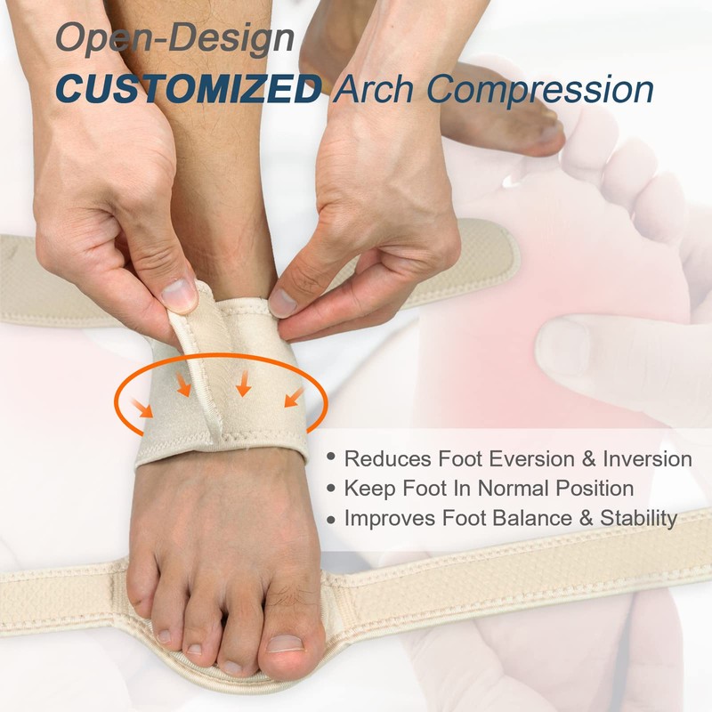 JOMECA Upgraded Drop Foot Brace for Walking with Shoes -