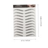 Mobestech -Like Eyebrow Stickers 6 Sheets False Eyebrows Cosmetics for