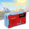 RD-666WBT Portable Solar Powered Emergency Hand Crank AM FM Radio