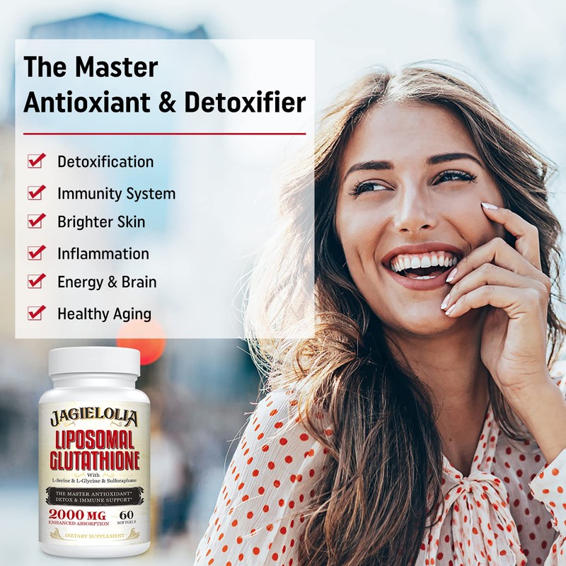 Liposomal Glutathione 2000 mg with L-Serine, L-Glycine & Sulforaphane –