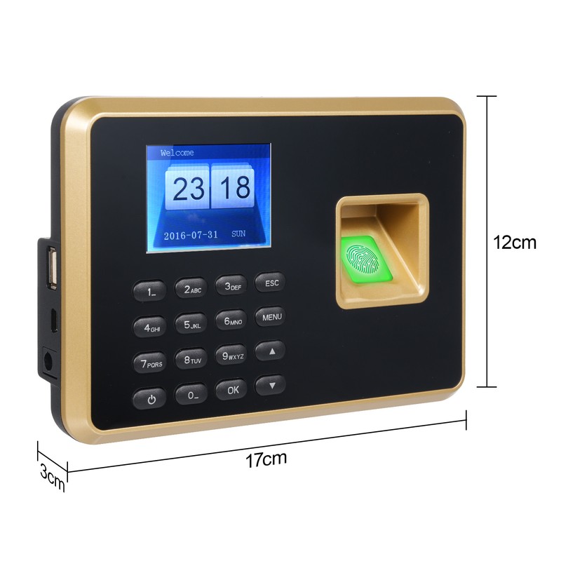 Bisofice Biometric Time Clock Attendance Machine for Employees Support 1000pcs