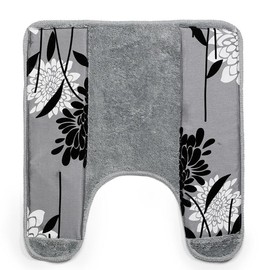 Popular Bath Erica, Contour Rug, Grey