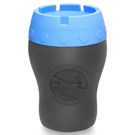 XSBAIHUO Stylish Silicone Ashtray, 2-in-1 Design, High Temperature Resistance, Large Capacity, Drop-Proof & Unbreakable Anti-ash Splash, Multi-Occasion Use Christmas Present (blue)