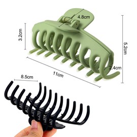 Large Hair Clip, Set of 4 Hair Clips for Women, Claw Clips, Non-slip Hair Pin, Hair Clips, Girls Irregular, Pine Clip, Hair Clips, Metal Hair Pin