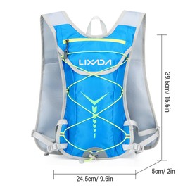 Nylon Hydration Backpack Water Backpack with 2L Hydration Bladder for Cycle Running Biking