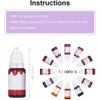 12 Bottles 10ml Lip Gloss Colorants DIY Liquid Pigment Lipgloss