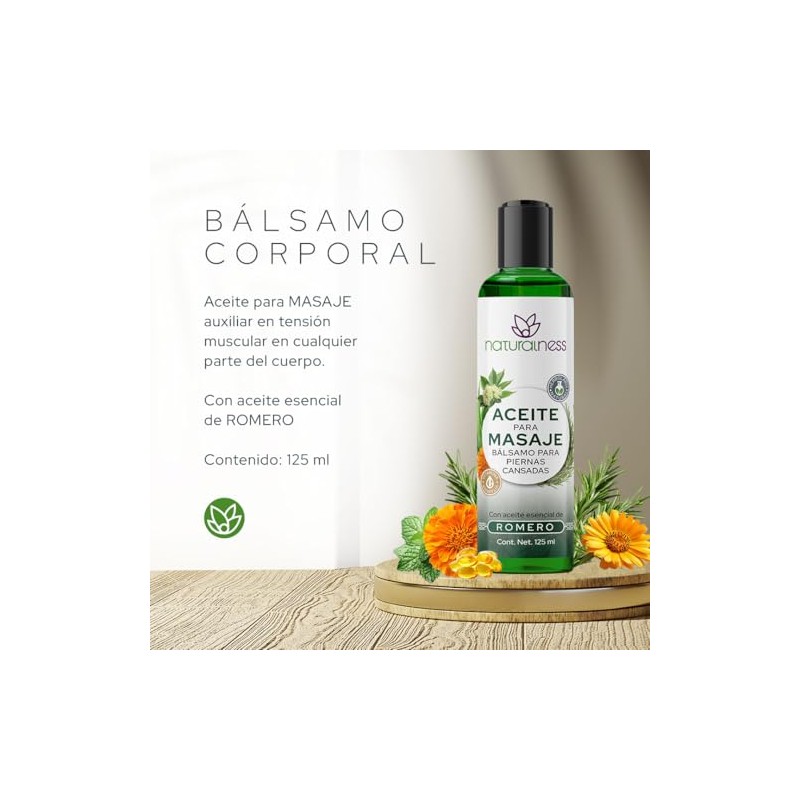 Naturalness Bálsamo Corporal para Masaje Terapéutico Piernas Cansadas 125 ml