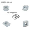 40pcs M5 Slide in T Nut Tee Sliding Nut Nut