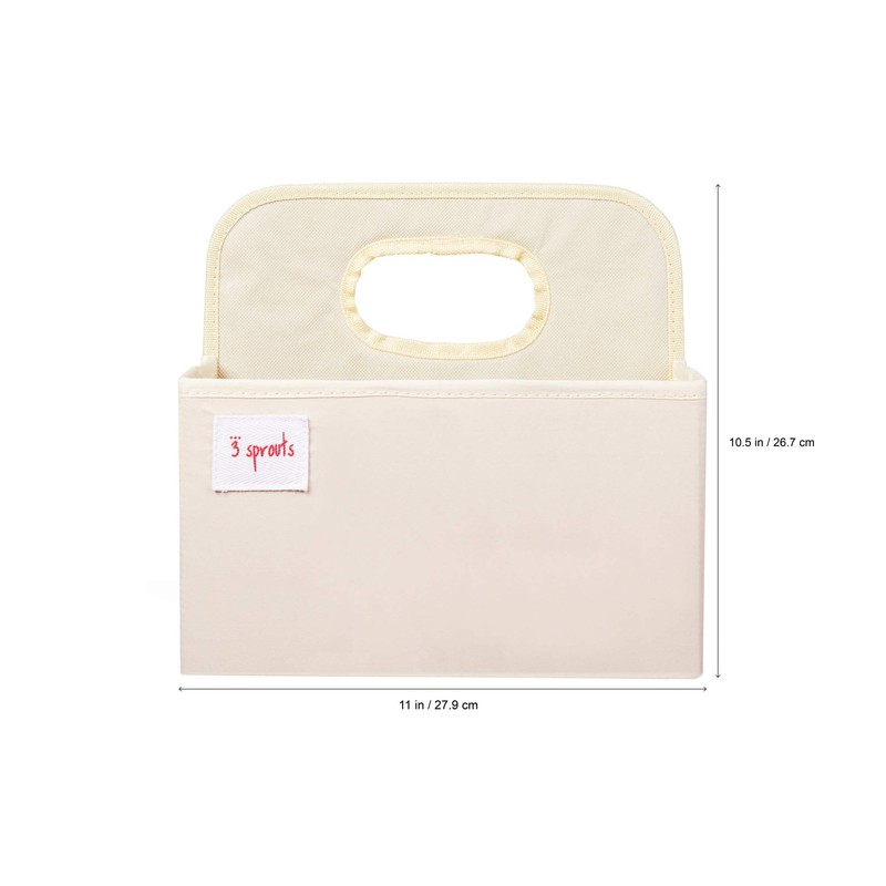 3 Sprouts Baby Nappy Caddy Organiser Basket for Children's Room,