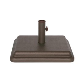 Base de paraguas de peso de EE. UU. de 40 libras, base de paraguas pesada para uso con mesa de patio, base resistente, tallo de 4 pulgadas, se adapta 