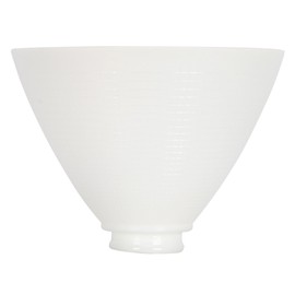 Upgradelights 8 Inch Glass Floor Lamp Reflector Shade Glass Lamp Glass with 3 Edison Candle Covers 4"