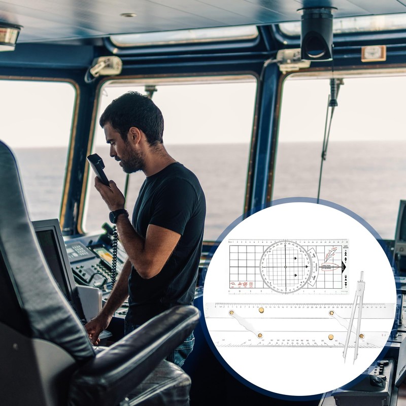 Motipuns 3 Pcs Basic Navigation Set, Include 16 Inch Marine