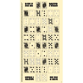 TJ Target Rifle / Poker Target Game (50) -Small- Dual Sided Print