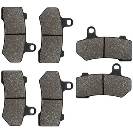 Front and Rear Brake Pads for Harley Road Glide 2008-2021, FLHX Street Glide 2008-2022, Road King 2008-2022, FLHTCU Ultra Classic Electra Glide 2008-2020