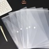 Plastic Envelopes Poly Envelopes, 10 Pack Plastic Folders for Documents