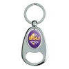 GRAPHICS & MORE LSU Football Keychain Chrome Metal Spinning Oval