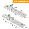 2Pcs Door Hinges 360 Degree Rotation, Durable Stainless Steel Hidden