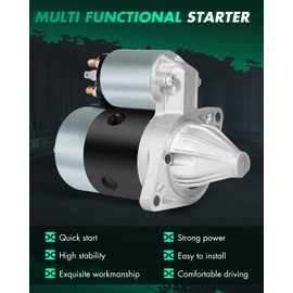 SCITOO Motor Starter for 15852-63010 Starters Fit for Acura for TSX 2011-2014, for Ford for Explorer 2006-2010, for Ford for Explorer Sport Trac 2007-2010, for Ford for F-350 Super Duty 1999-2002