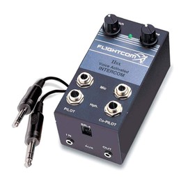 Flightcom Model IISX Voice Activated Portable Aviation Intercom
