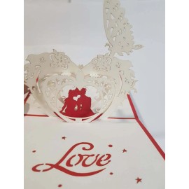 3D Pop Up Greeting Card romantic dating Free Shipping USA seller