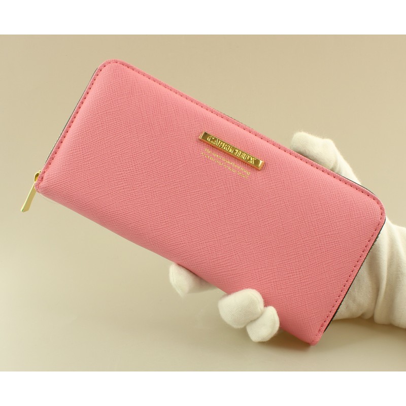 Aldi Caprich Long Wallet, pink/black