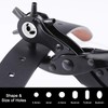 Leather Hole Punch Multi Sized Heavy Duty Revolving Punch Pliers
