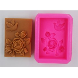 Longzang S359 - Molde de Silicona para Hacer jabón, diseño de Paloma de la Paz