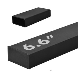 1 Pack 6F6 Length Stainless Steel 304 Adjustable Cable Rectangular Handrail for Cable Railing System, Top Rail Deck Stair Indoor Outdoor (Black)