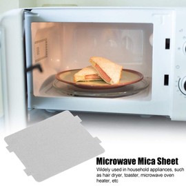 10 Piezas de Placa de Mica para Horno de Microondas, Piezas de Reemplazo de Microondas, Accesorios Gruesos de Aislamiento Térmico para el Hogar, Cocina, Oficina, Restaurante, Reemplazo de Microondas