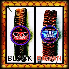 AEROSMITH TWO DRAGON SCALES LEATHER BRACELETS  CONCERT MERCH & MEMORABILIA