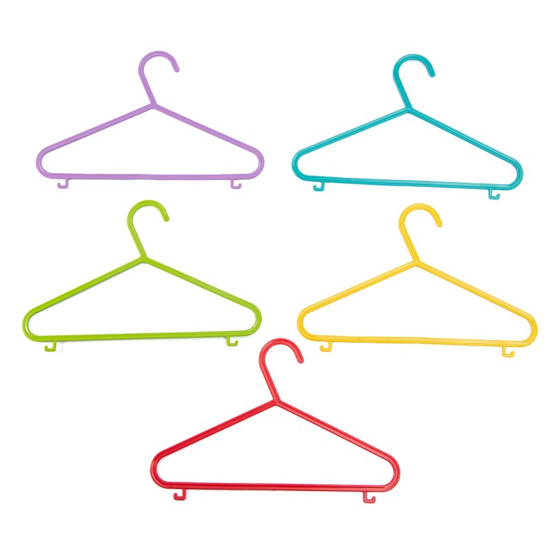 DIVCHI 40 Pack Children's Hanger Plastic Tubular Kids Hangers Non