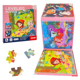LUMIN TUTU Magnetic Puzzle from 3 Years, 20/25/30 Pieces Children's Puzzle 2 in 1 Magnetic Puzzle & Magnetic Game from 2 3 4 5 Years, Travel Games, Educational Toy and Small Gifts for Children (Fairy