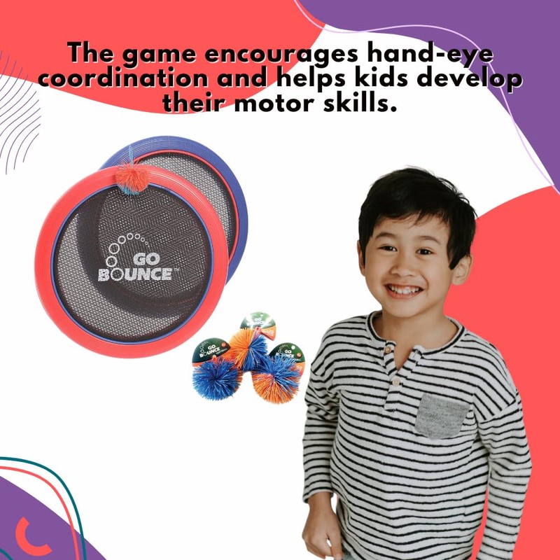 Playlearn Trampoline Tennis Set Throw and Catch Ball Disc Play