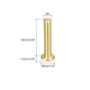 sourcing map Brass Machine Screws, M3x16mm Phillips Pan Head Fastener