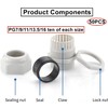 HUAZIZ 50pcs Cable Gland Waterproof Adjustable 3-13mm PG7 PG9 PG11